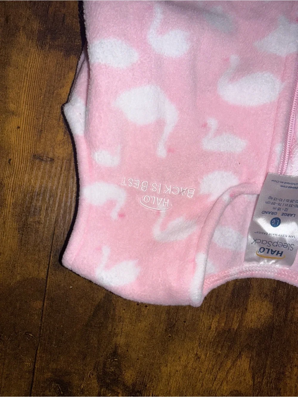 Carter's Pink Swan Sleeveless Sleep Sack with Front Zipper